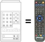 Replacement remote control RC4001