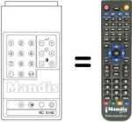 Replacement remote control RC5140