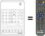 Replacement remote control RC5201