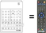 Replacement remote control RC5260