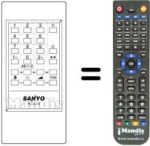 Replacement remote control RC628