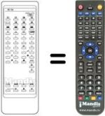 Replacement remote control RC733