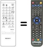 Replacement remote control Sony KV-2064EC