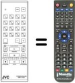 Replacement remote control JVC RMP72EG