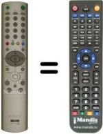 Replacement remote control Sony KLV-17HR2