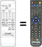 Replacement remote control RRMCG0318GE