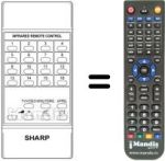Replacement remote control RRMCG0320CESA