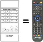 Replacement remote control RRMCG0454CESA