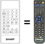 Replacement remote control RRMCG0483CESB