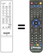 Replacement remote control RRMCG0777PESA