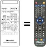 Replacement remote control RRMCG0778UM