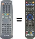 Replacement remote control RRMCG1061SA