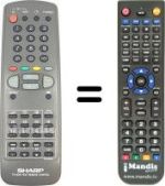 Replacement remote control RRMC-G1070BMSA