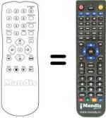 Replacement remote control Goodmans GVR2201