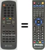 Replacement remote control RRMCG1065SA