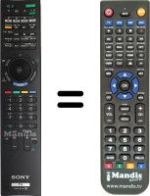 Replacement remote control Sony KDL-55NX815