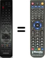 Replacement remote control Samsung SP50L6HVX / /XEC