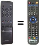 Replacement remote control Sharp RRMCG1032BMSA