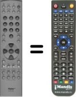 Replacement remote control Haier HTR-022