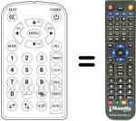 Replacement remote control AUDIOLA TVB52