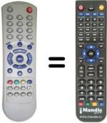 Replacement remote control Amstrad TV21EC4