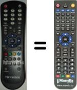Replacement remote control Techwood NATUSX842F HD