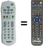 Replacement remote control Thomson 21655620