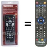 Replacement remote control Thomson V1601