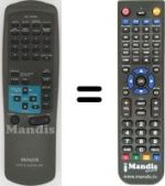 Replacement remote control Aiwa NSX-S90