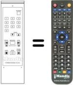 Replacement remote control NordMende V1035T