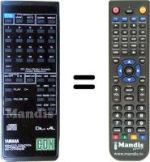 Replacement remote control Yamaha CDX-630E