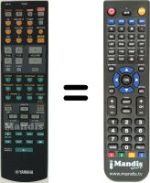 Replacement remote control Yamaha RAV254