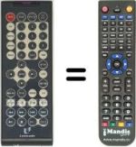 Replacement remote control MAJESTIC DVX-189