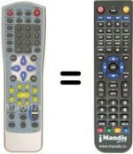 Replacement remote control Amstrad DV600