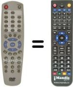 Replacement remote control NordMende DV3151SE