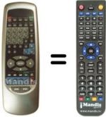 Replacement remote control Irradio DVD5