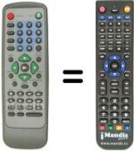 Replacement remote control MARVEL LOUIS DVD-JH363