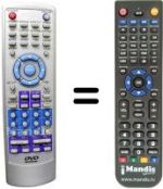Replacement remote control MAJESTIC DVX-266
