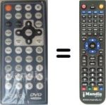Replacement remote control Denver CAT-140
