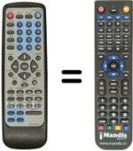 Replacement remote control Irradio DVD600