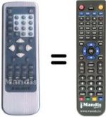 Replacement remote control MAJESTIC DVD218SD