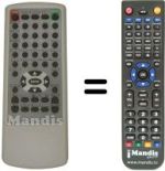 Replacement remote control MARVEL LOUIS DVD-JH364