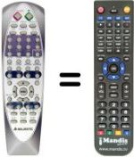 Replacement remote control MAJESTIC DVX-265 / 5.1