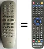 Replacement remote control Philips RC2K12