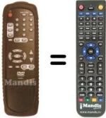 Replacement remote control RCT200DV