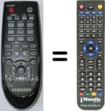 Replacement remote control Samsung DVDD530