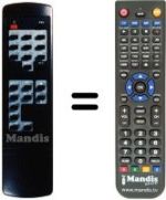 Replacement remote control Amstrad SRD1600