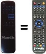 Replacement remote control Amstrad SRX301