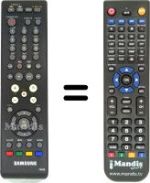 Replacement remote control Samsung SMT-T5040