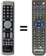 Replacement remote control Topfield TF3000CIPRO